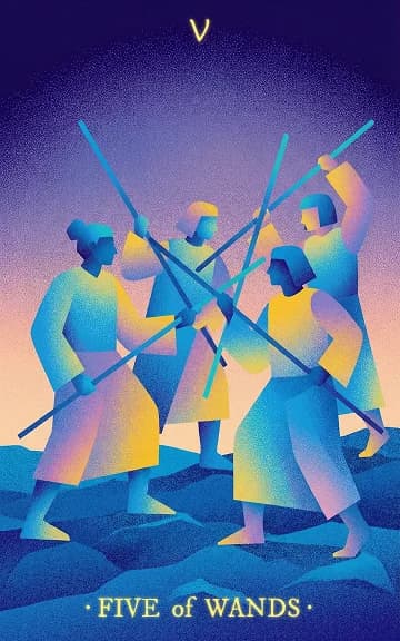 Five of Wands